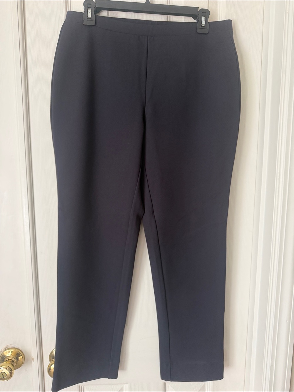 Wynne Layers Women’s Black Tailored Ponte Pants-Sz L
